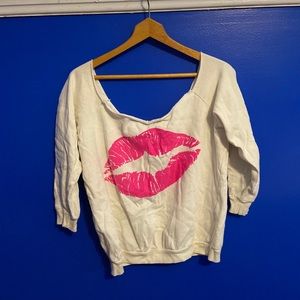Off The Shoulder Crew Neck